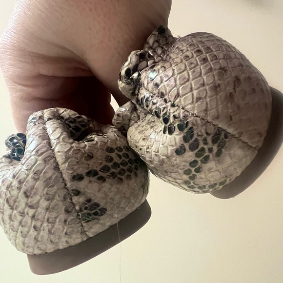 Authentic TORY BURCH SNAKESKIN EMBOSSED BALLET FLATS Women’s Size 7.5 EUC - Picture 11 of 11